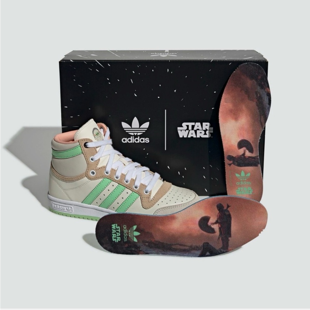 AdidasMandalorian Star Wars “The Child” Star Wars High-Tops 6 Mens 7.5 Womens